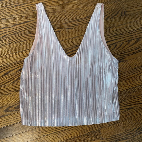 Zara pink metallic top - Picture 2 of 3